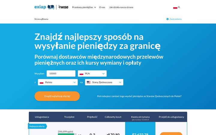 Screenshot of exiap.pl