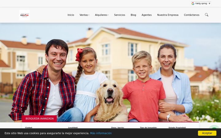 Screenshot of exicasa.com