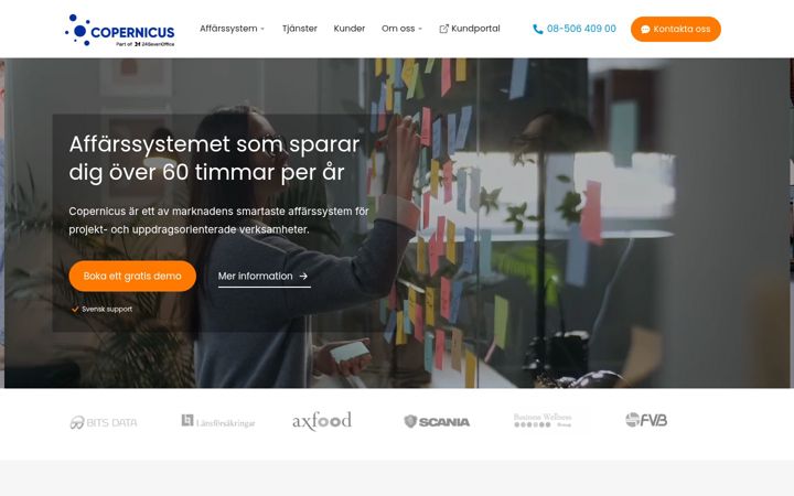 Screenshot of exicom.se