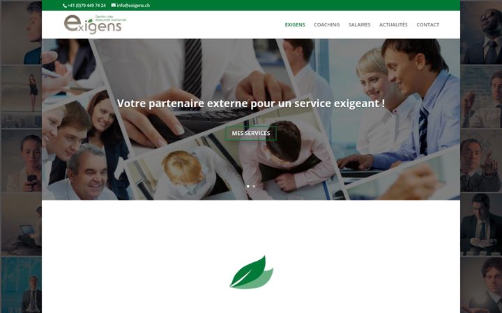 Screenshot ta' exigens.ch