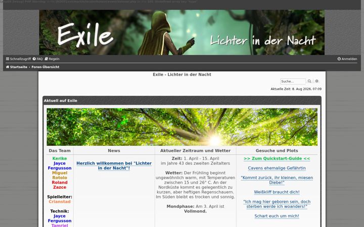 Zrzut ekranu exile-rpg.info