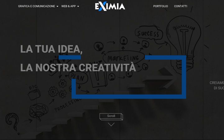 Screenshot of eximiagency.com