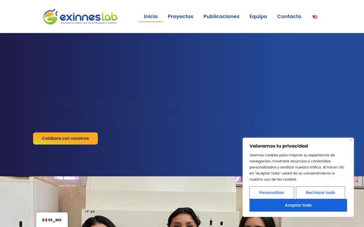 Screenshot of exinneslab.com