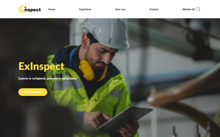 Screenshot of exinspect.nl