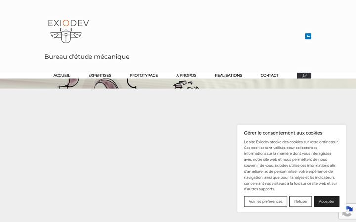 Screenshot of exiodev.fr