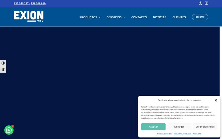 Screenshot of exiontpv.com