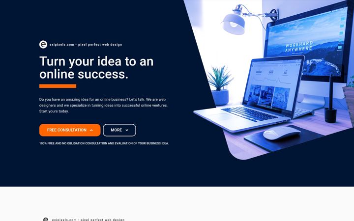 Screenshot of exipixels.com