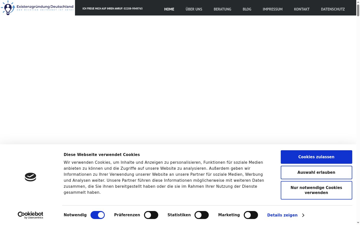 Screenshot tal-banner tal-kunsens muri qabel kwalunkwe interazzjoni