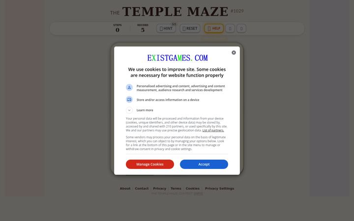 Screenshot of existgames.com