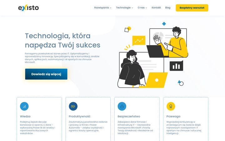 Screenshot of existo.pl