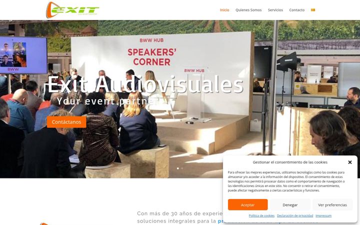 Screenshot of exitaudiovisuales.es