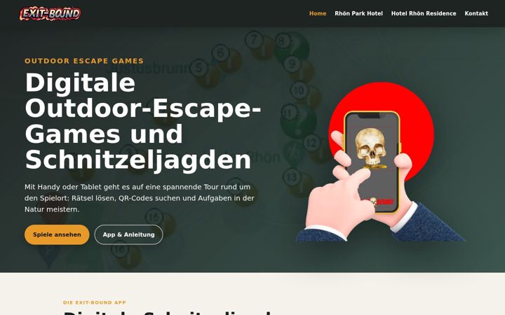 Screenshot of exitbound-games.de