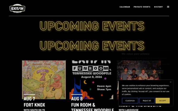 Screenshot of exitin.com
