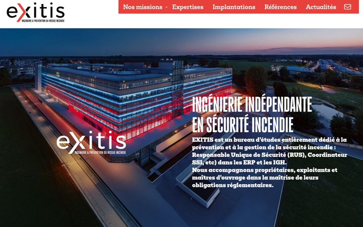 Screenshot of exitis.fr