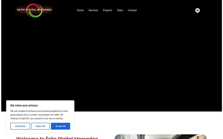 Screenshot of exitodigitalmer.com