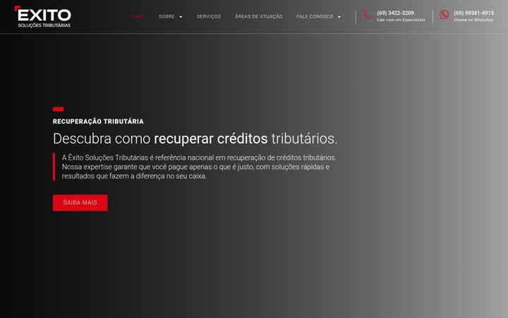 Screenshot di exitoro.com.br