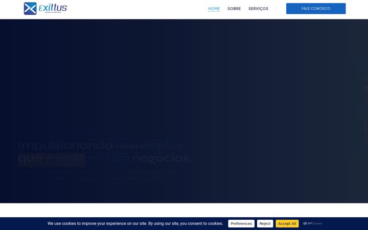 Screenshot of exittus.com