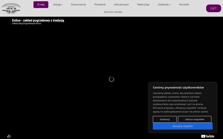 Screenshot of exitus.com.pl