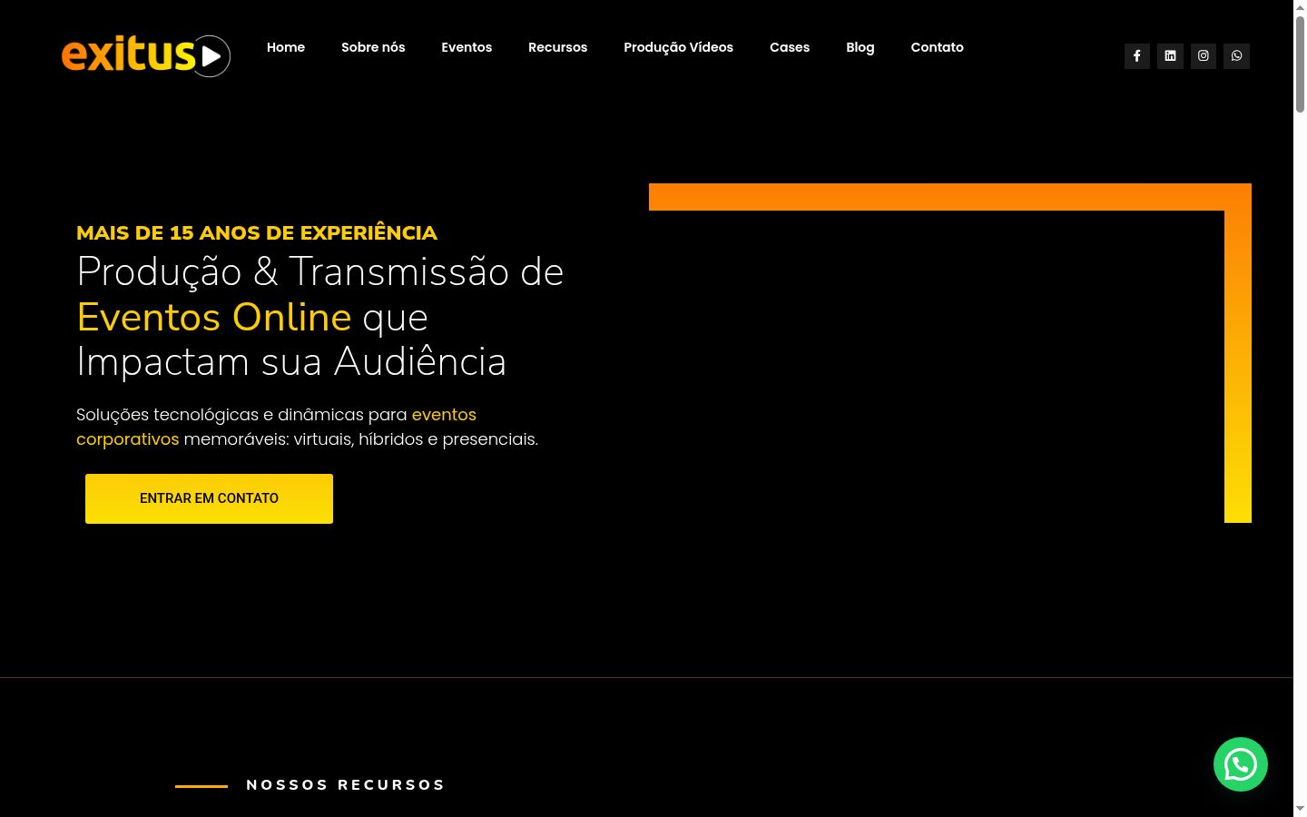 Captura de ecrã do banner de consentimento apresentado antes de qualquer interação