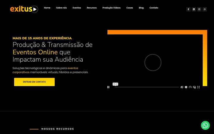 Captura de ecrã de exituscom.com.br