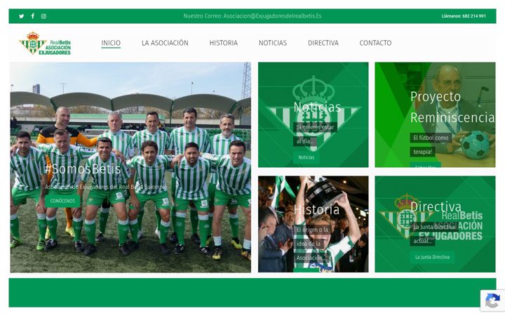 Screenshot του exjugadoresdelrealbetis.es