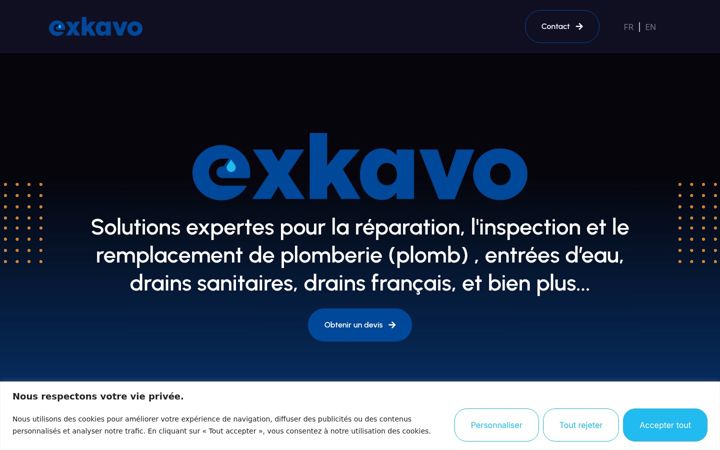 Screenshot of exkavo.ca