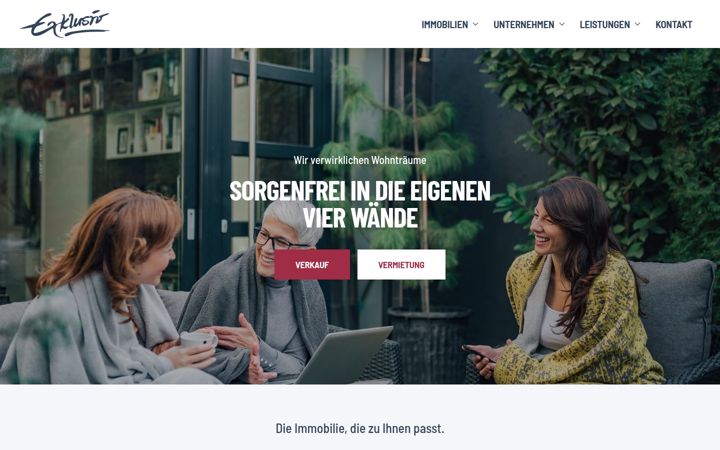 Screenshot of exklusiv-wohnbau.de