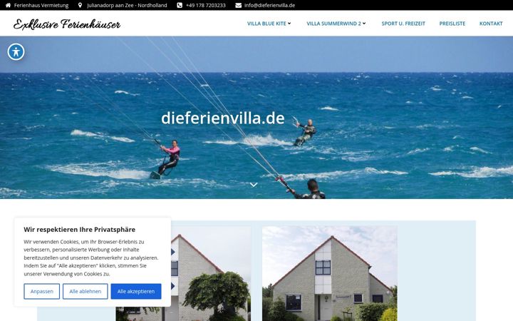 Screenshot of exklusives-ferienhaus.de