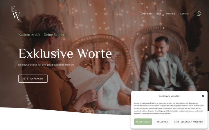 Screenshot of exklusiveworte.de
