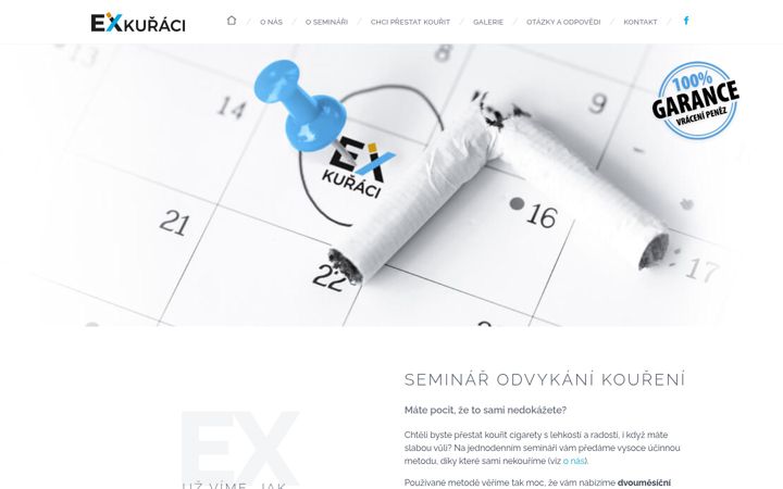 Screenshot of exkuraci.cz