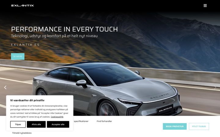 Screenshot of exlantix.dk