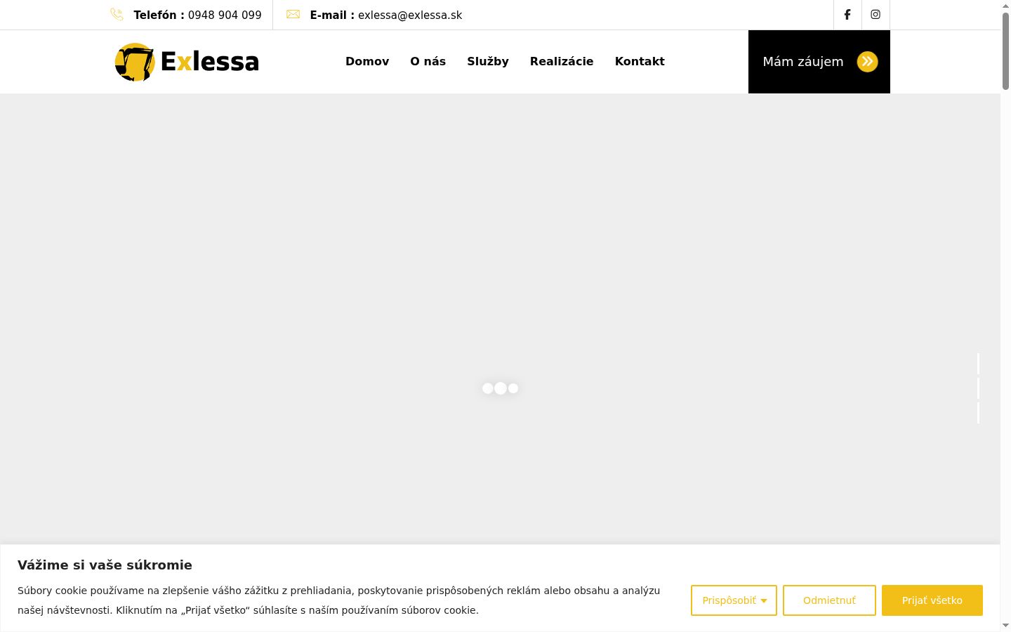 Screenshot tal-banner tal-kunsens muri qabel kwalunkwe interazzjoni