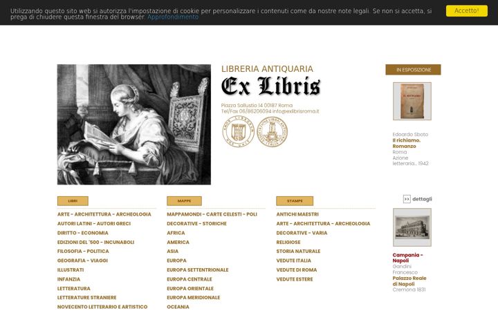 Screenshot of exlibrisroma.it