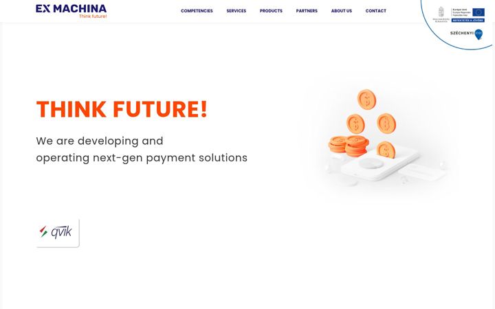 Screenshot of exmachina.hu