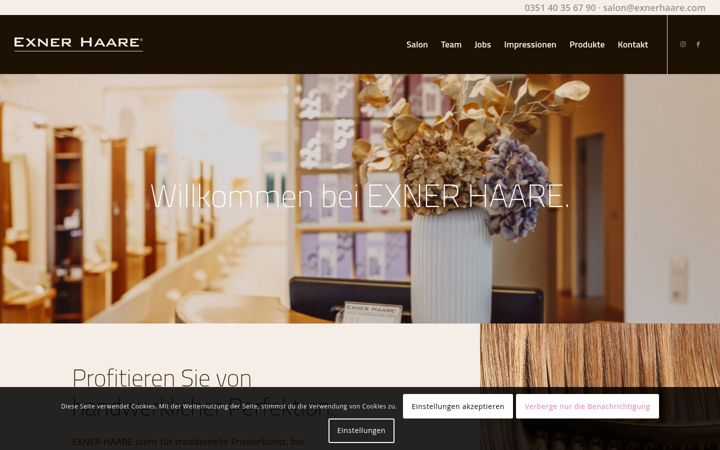 Screenshot of exner-friseur-dresden.de