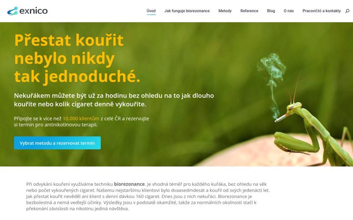 Screenshot of exnico.cz