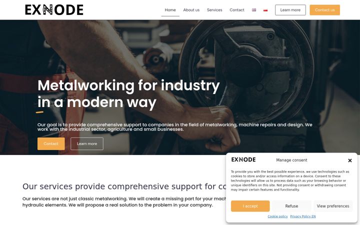 Screenshot of exnode.pl