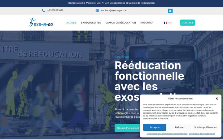 Screenshot of exo-n-go.com