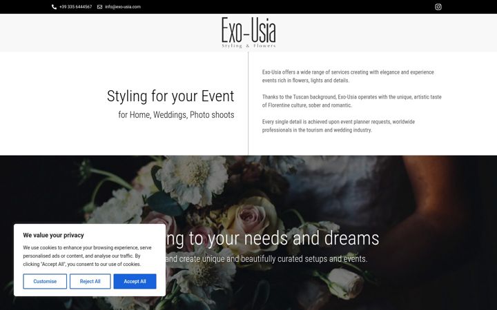 Screenshot of exo-usia.com