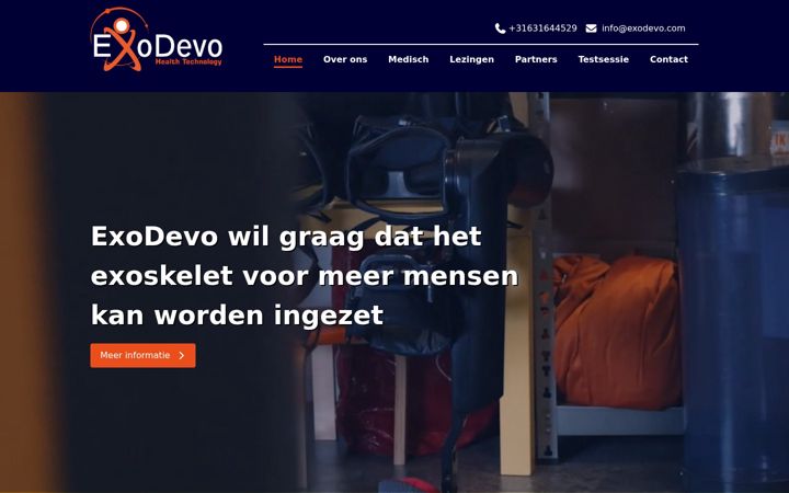 Screenshot of exodevo.com