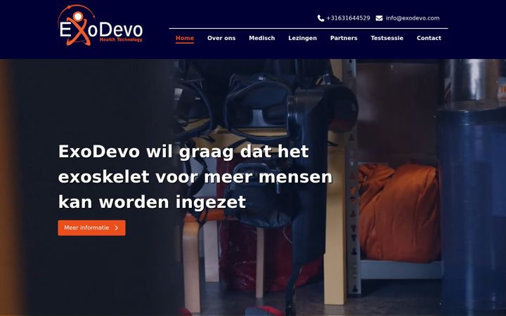 Screenshot of exodevo.nl