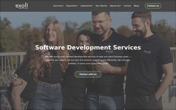 Skjámynd af exoft.net