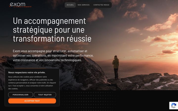 Screenshot of exom.ca
