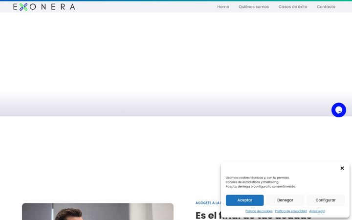 Screenshot of exonera.es