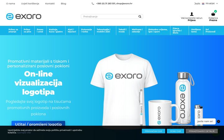 Screenshot of exoro.hr