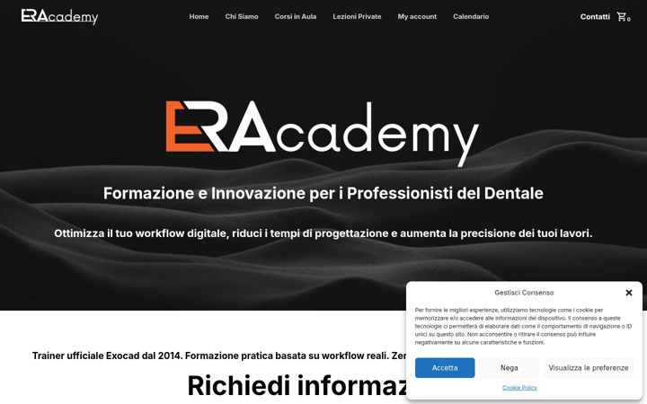 Screenshot of exorossacademy.com