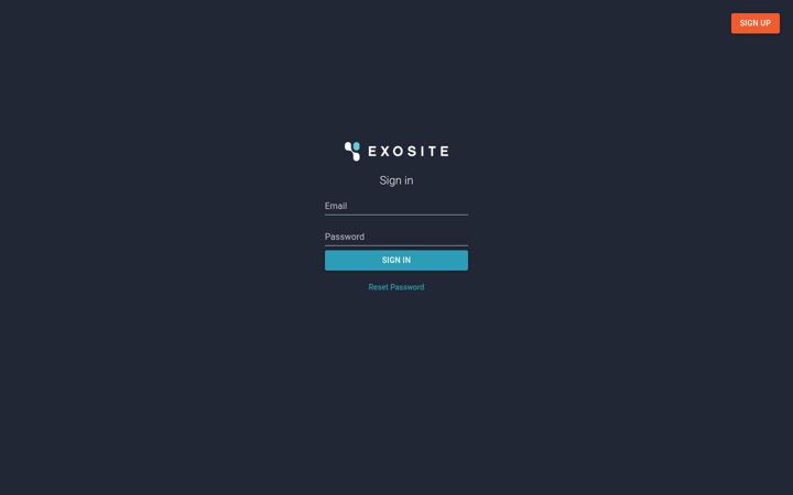 Screenshot of exosite.io