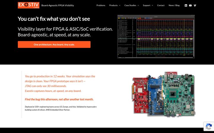 Screenshot of exostivlabs.com