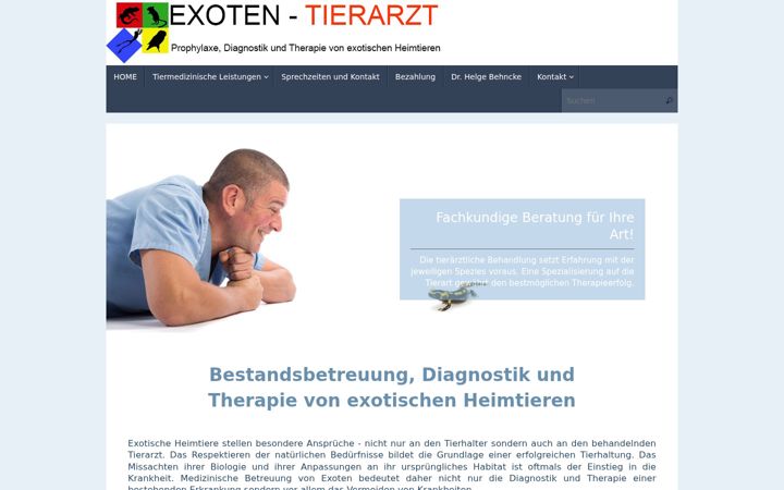 Screenshot of exoten-praxis.de