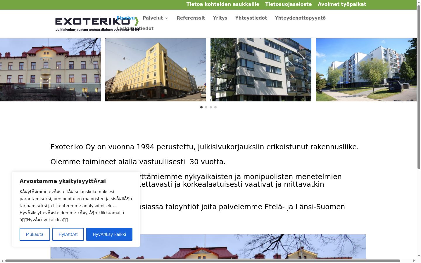 Snimka zaslona bannera za privolu prikazanog prije bilo kakve interakcije